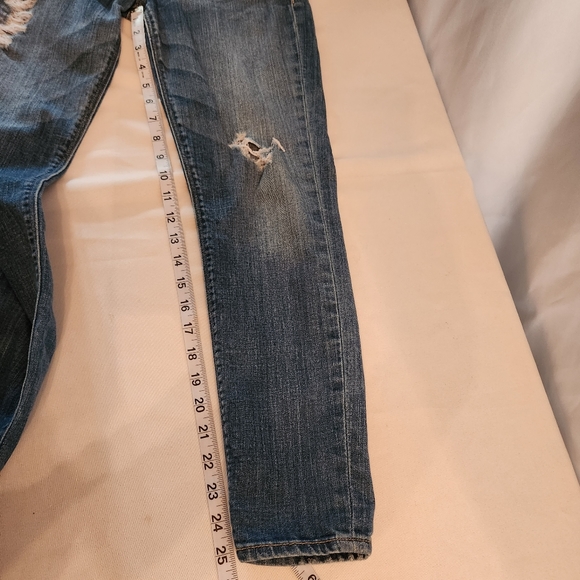 Hudson Womens Krista Super Skinny Crop Jeans Size 26 Distressed - Picture 6 of 7